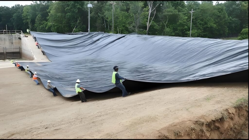 HDPE Smooth Geomembrane Installation