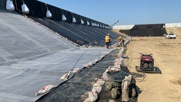 Geomembrane manufacturers offer installation